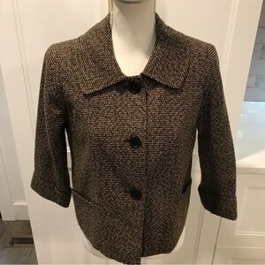 Harve Bernard brown tweed jacket small